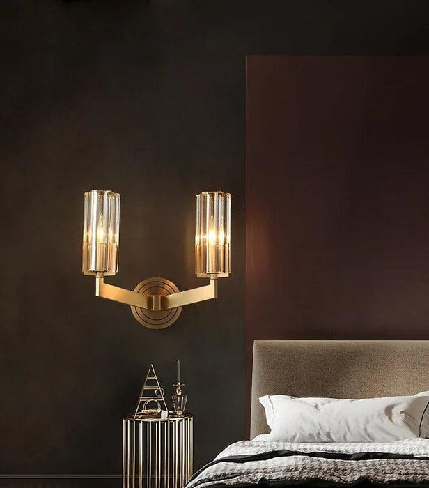 LED Brass Single/Double Decorative Wall Light - DWHOME