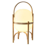 LED Japanese Style Simple Modern Wood & Glass Table Lamp-DWHOME