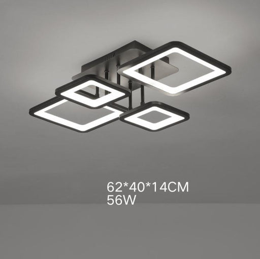 LED Modern Black & White Living Room Ceiling Light.