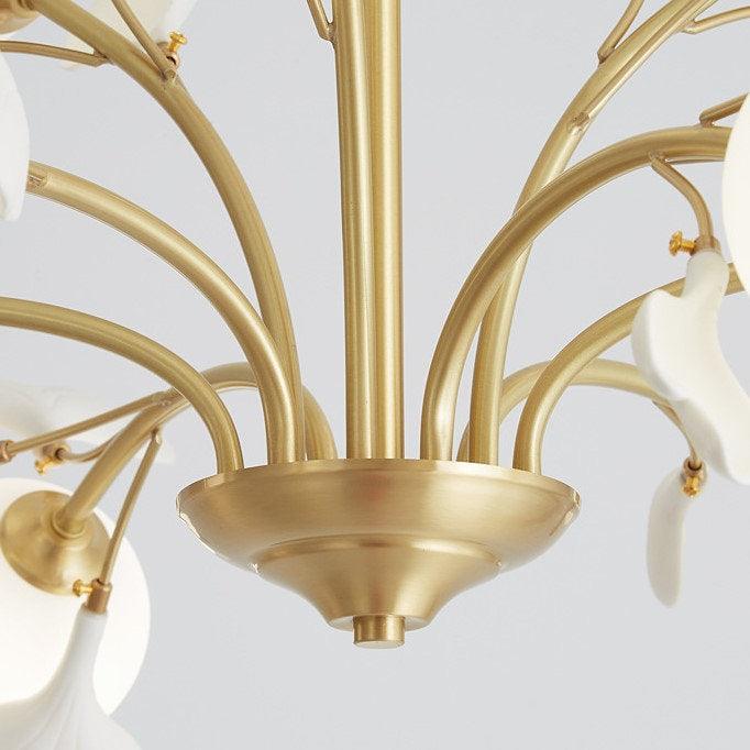 LED Brass Simple Luxury Style Modern Chandelier Pendant Light.