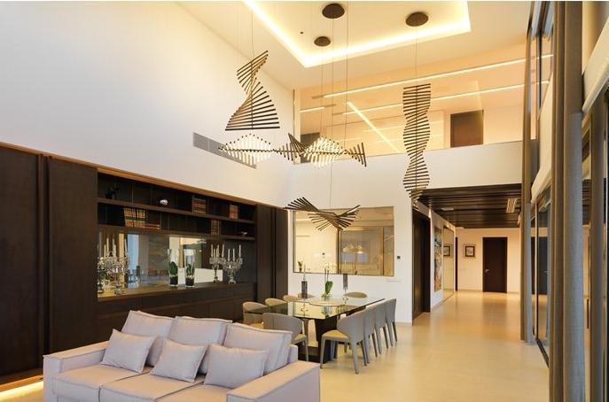 LED Fishbone Design Pendant Chandelier.