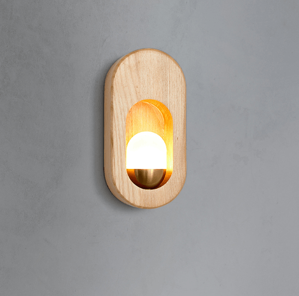 LED Japanese Style Wood Simple Modern Wall Light.