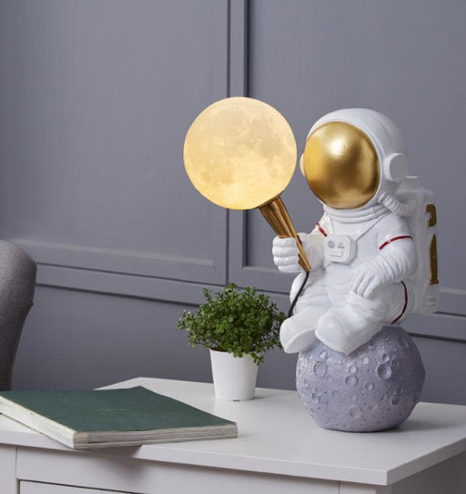 LED Resin Astronaut Creative Table Lamp.