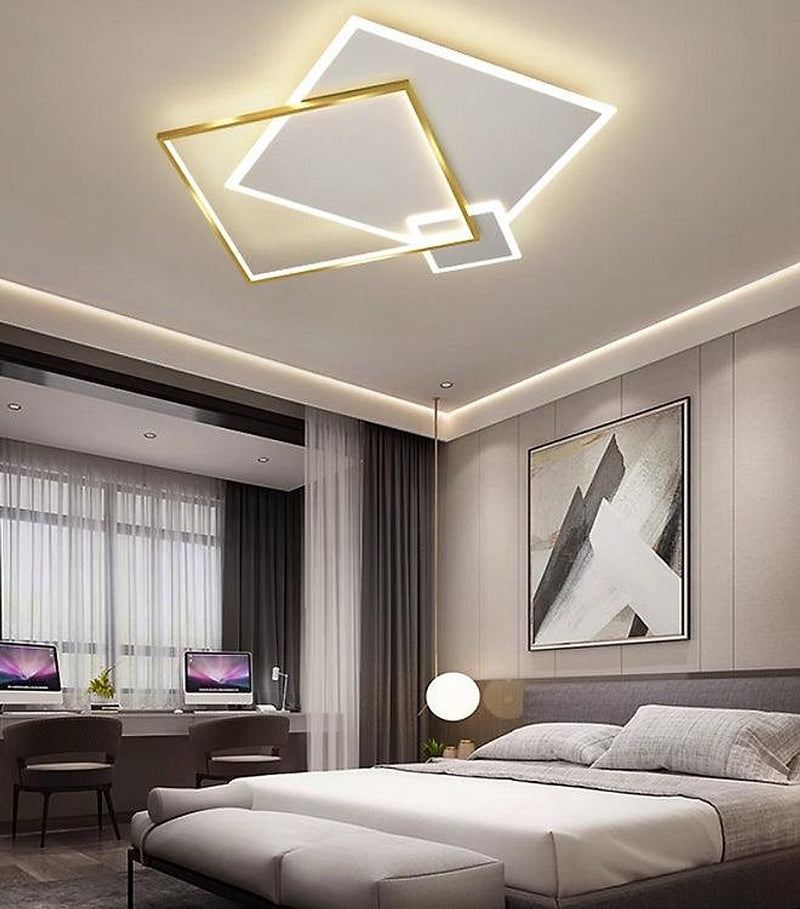LED Geometry Square Ceiling Light-DWHOME