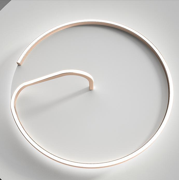 LED Modern Rope with Circle Ceiling Light.