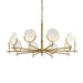 LED Chinese Style Brass Pendant Light.