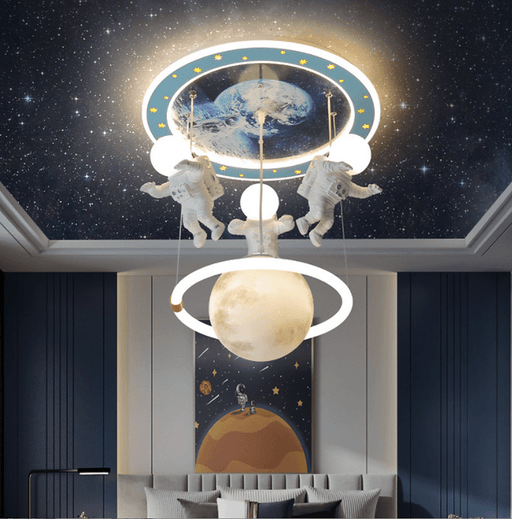 LED Space & Astronaut Design Children Ceiling Pendant Light.