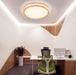 Wood Acrylic LED Ceiling Light Square Round European Design.