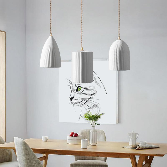 LED New Modern Simple Ceramic Pendant Light.