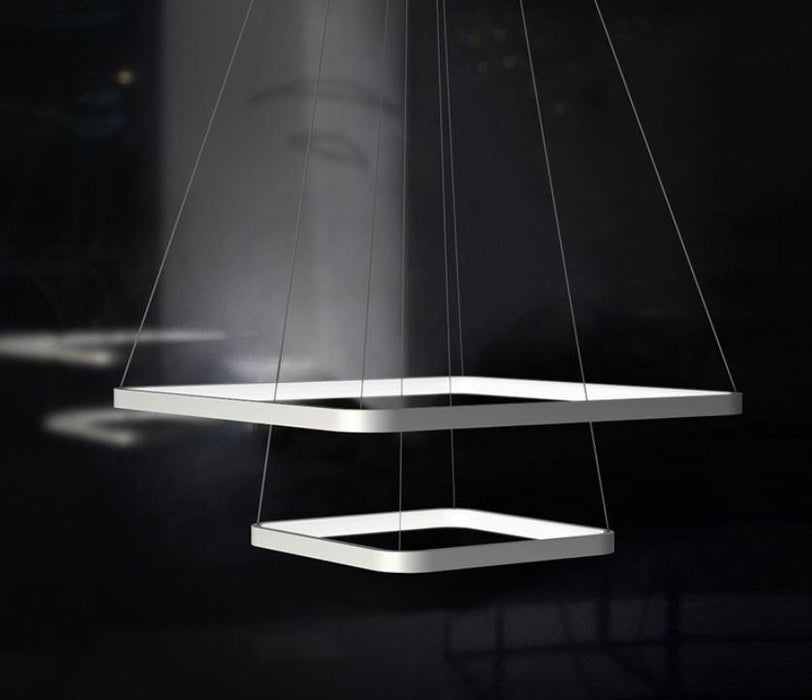 Post Modern Square Design LED Acrylic Pendant Light Chandelier.