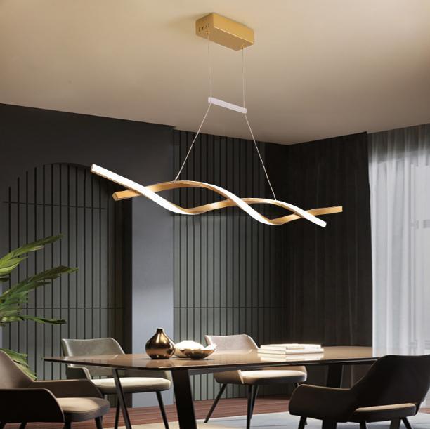 LED Wave Design Modern Pendant Light.