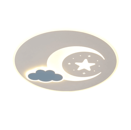 LED New Moon & Star Children Ceiling Light.