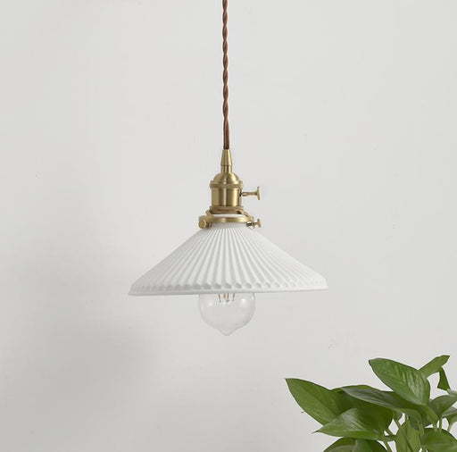 LED Simple Ceramic Pendant Light.