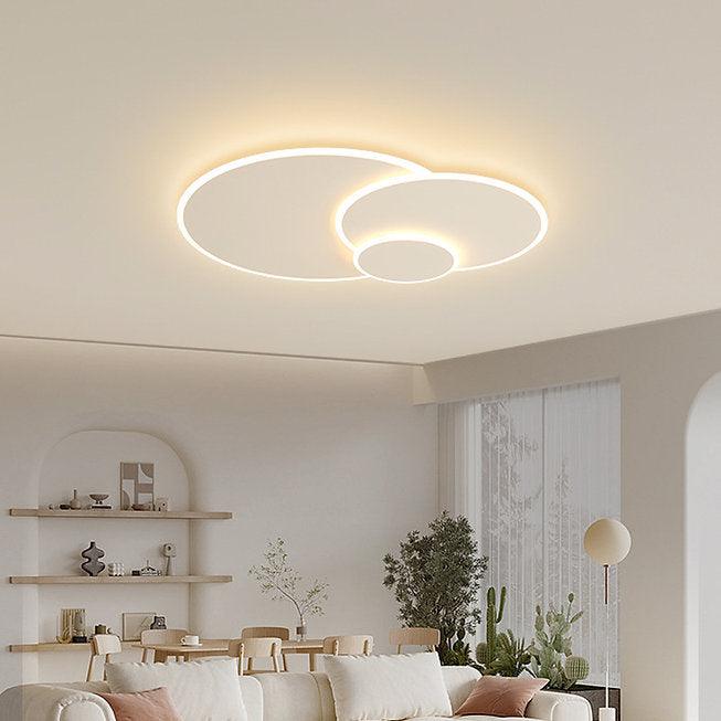 LED Triple Rings Design Modern Creative Ceiling Light.