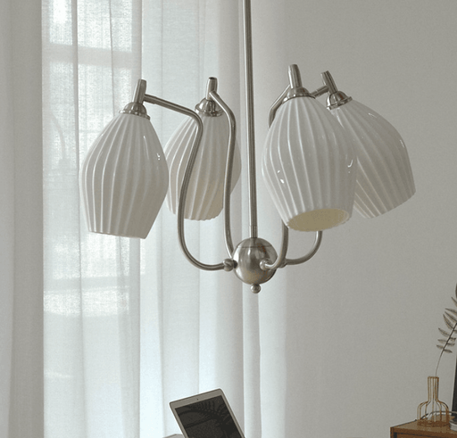 LED French Style Ceramics Retro Pendant Light - DWHOME