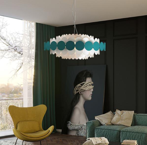 LED Petal Metal Chandelier Pendant.