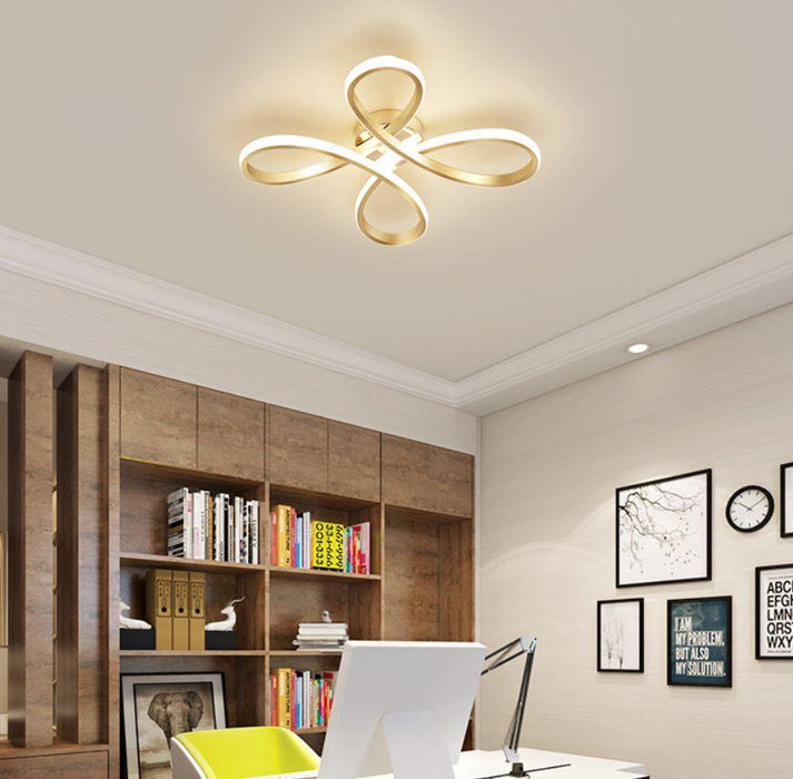 LED Flower Gold Ceiling Light - DWHOME