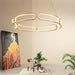 LED Ring Metal Pendant Light.