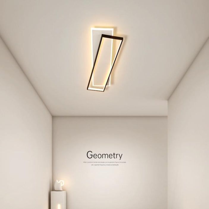 LED Creative Simple Modern Black & White Ceiling Light.