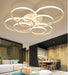 Modern Multi-Circle LED Ceiling Light for Living Room.