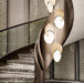 LED Twin Discs Modern Pendant Light.