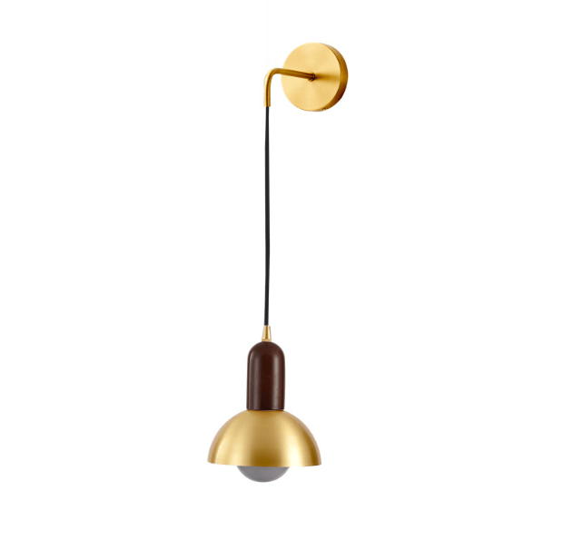 LED Modern Brass Bedside Wall Lamp.