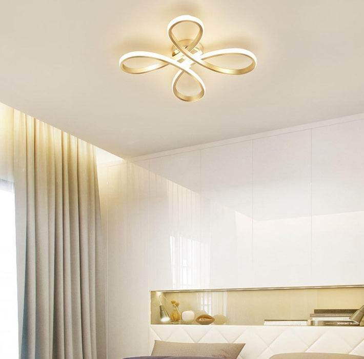 LED Flower Gold Ceiling Light - DWHOME