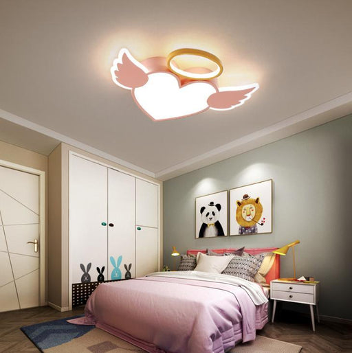 LED Heart-Shape Angel Children Ceiling Light.