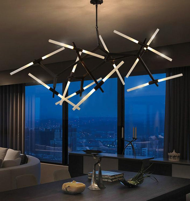 LED Multi-Light Tree Branches Design Pendant Light.