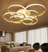 Modern Multi-Circle LED Ceiling Light for Living Room.