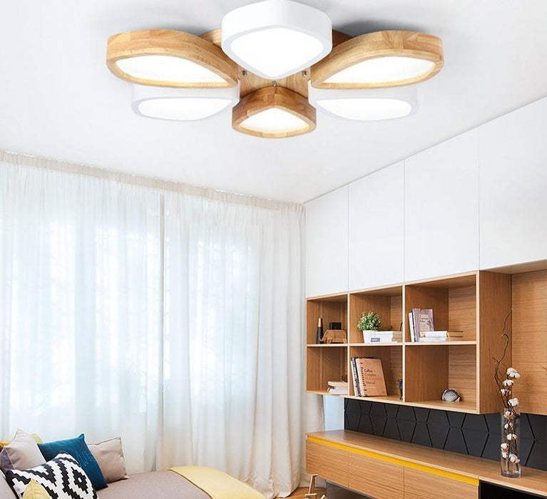 Modern Acrylic LED Flower Ceiling Light for Living Room Bedroom.