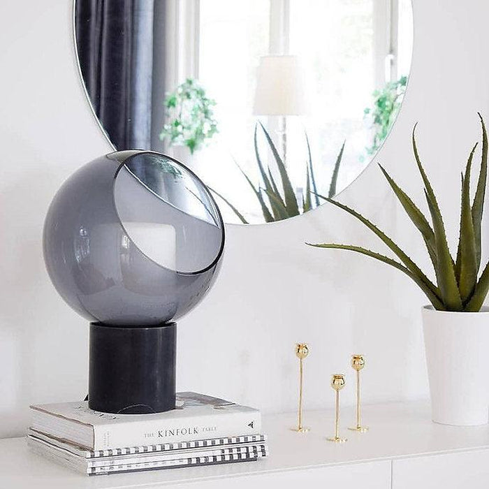 LED Modern Simple Glass Cover Marble Body Table Lamp-DWHOME