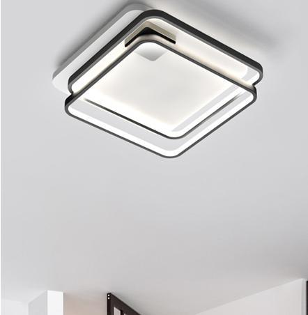 LED Modern SquareRectangle Frame Ceiling Light - DWHOME