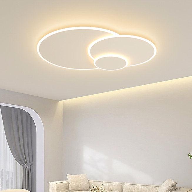 LED Triple Rings Design Modern Creative Ceiling Light.