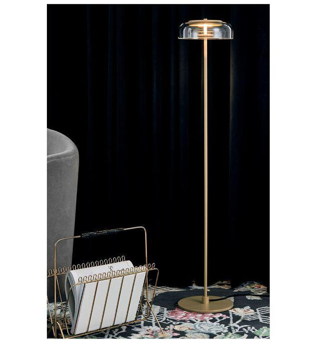 LED Glass Gold Floor Lamp.