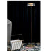 LED Glass Gold Floor Lamp.