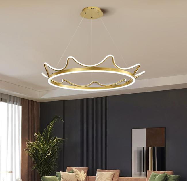 LED Modern Crown Design Pendant Light.