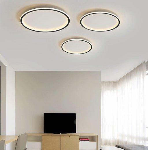 LED Simple Modern Ceiling Light Black+White.