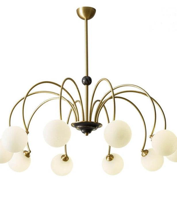 LED Modern Multi-sphere Decorative Brass Pendant Light.