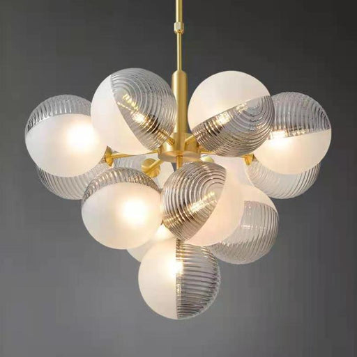 LED Multi-Sphere Glass Pendant Light.