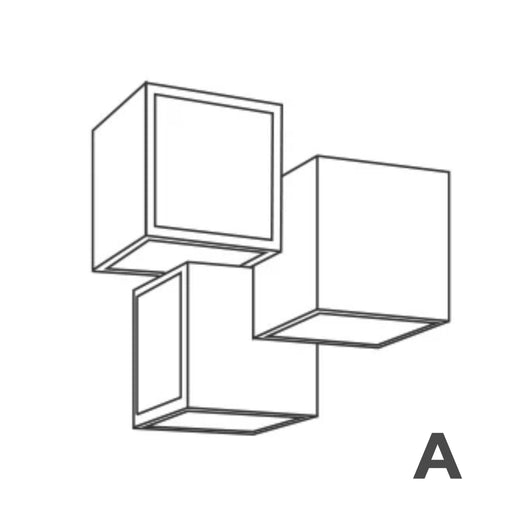 LED Modern Cube3 Ceiling Light.