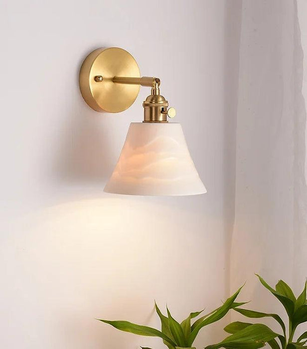 LED Japanese Style Modern Brass Wall Light.