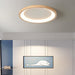 LED Wooden Halo Round Modern Ceiling Light.