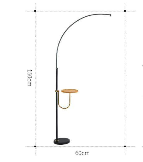 LED Curve Standing Lamp with Tea Table.