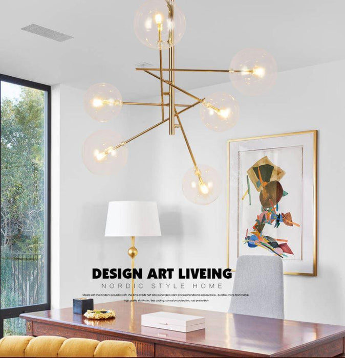 Postmodern North European style Magic Bean Pendant Light Chandelier.