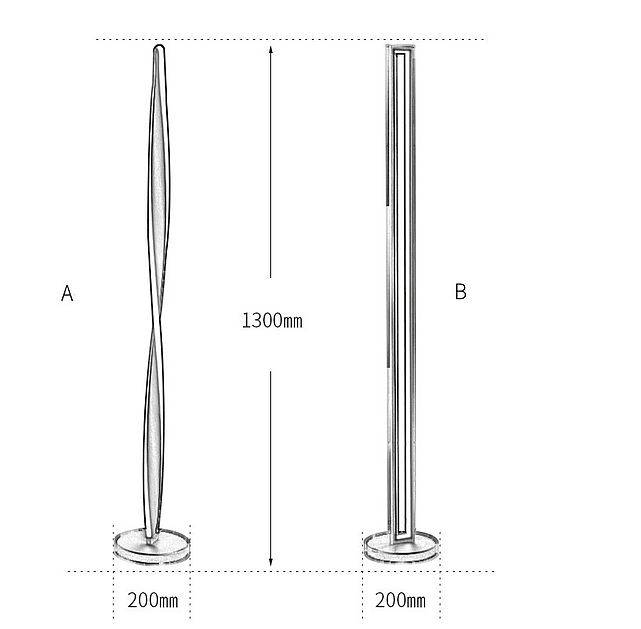 LED Modern Simple North-European Floor Lamp.