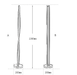 LED Modern Simple North-European Floor Lamp.