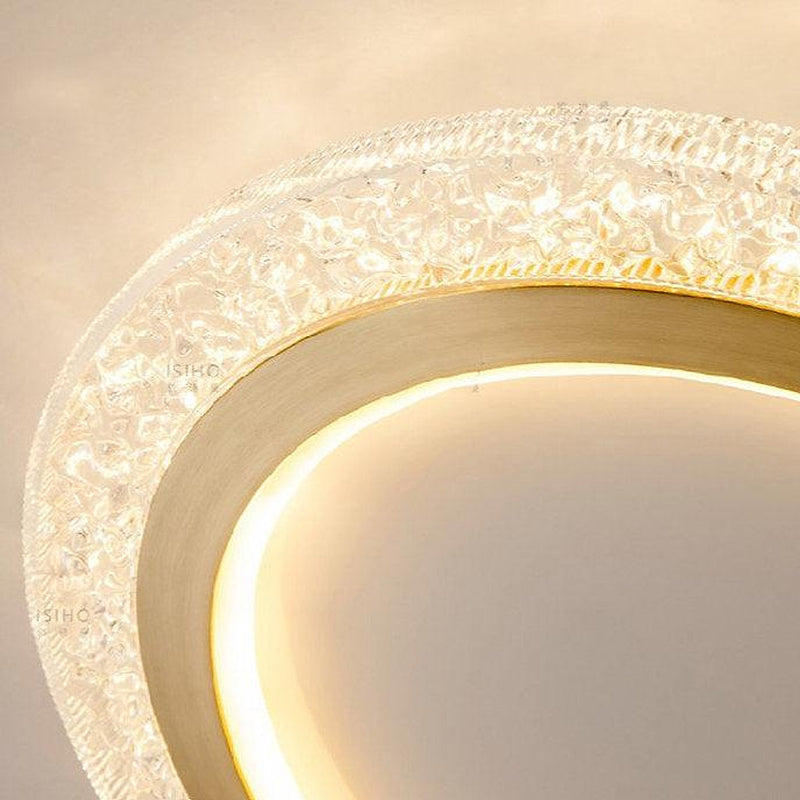 LED Super Thin Brass & Acrylic Ceiling Light-DWHOME