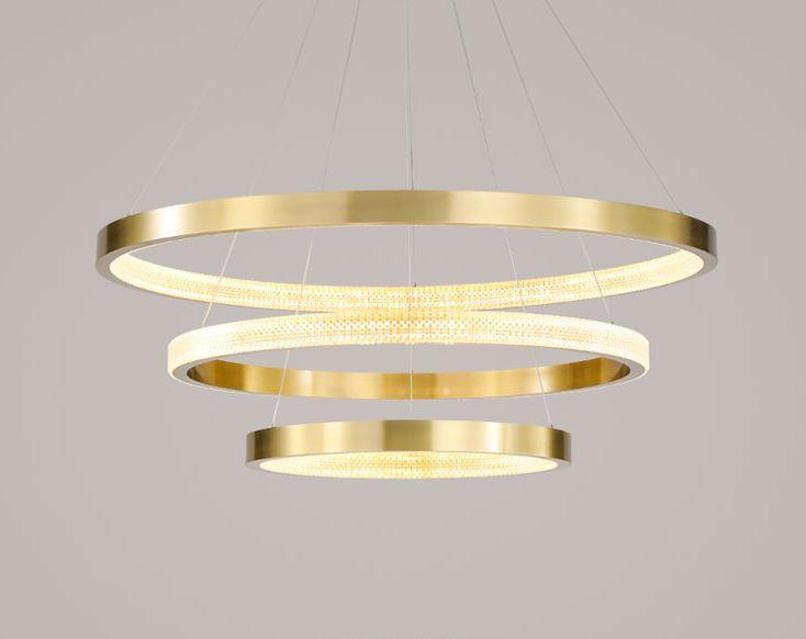 LED Circle Rings Pendant Chandelier.