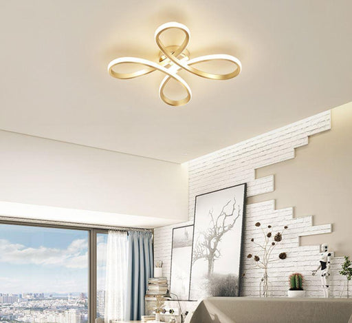 LED Flower Gold Ceiling Light.